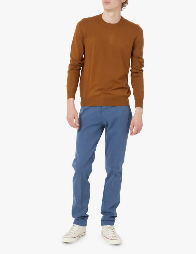 rinascente Trussardi Viscose crewneck jumper - tobacco