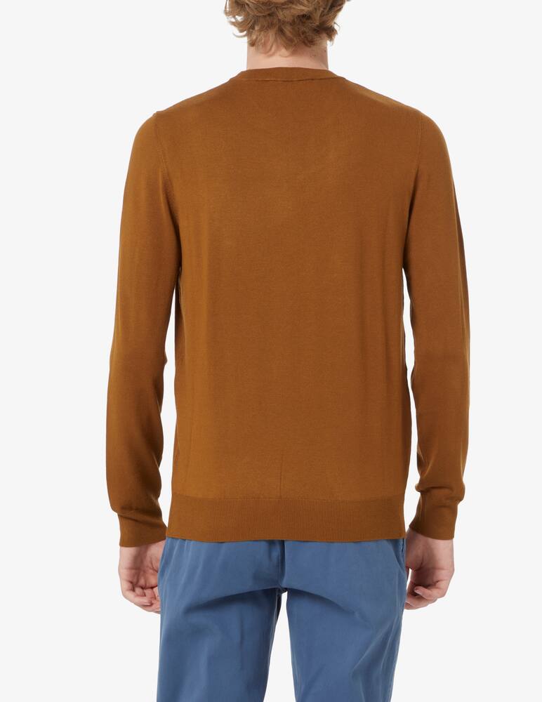 rinascente Trussardi Viscose crewneck jumper - tobacco