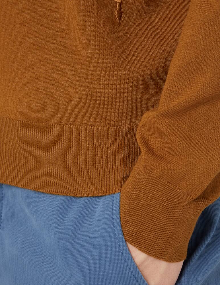 rinascente Trussardi Viscose crewneck jumper - tobacco