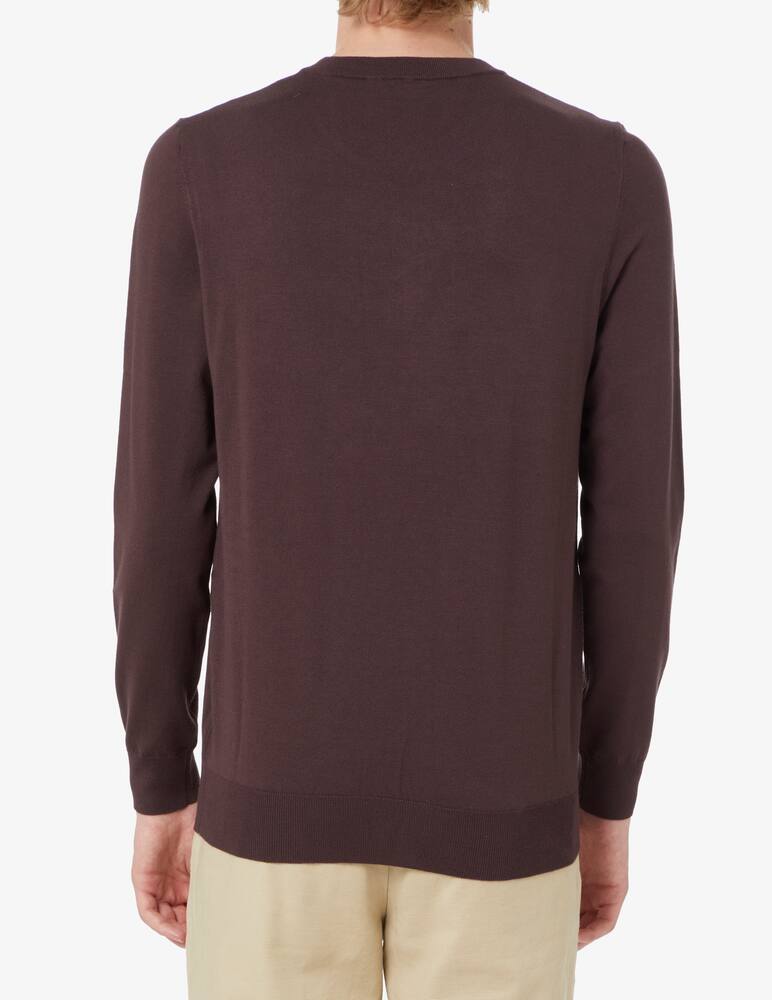 rinascente Trussardi Viscose crewneck jumper - burgundy