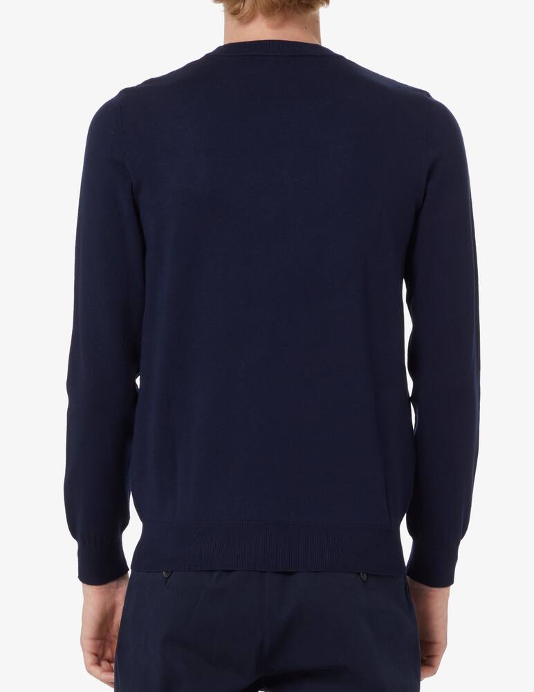 Trussardi Viscose crewneck jumper - navy - picture 3 Trussardi Viscose crewneck jumper - navy - picture 3