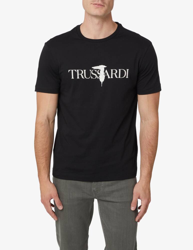 Trussardi Greyhound logo t-shirt - black - picture 1 Trussardi Greyhound logo t-shirt - black - picture 1