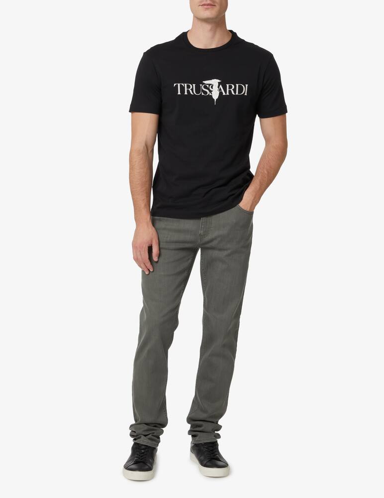 rinascente Trussardi Greyhound logo t-shirt - black