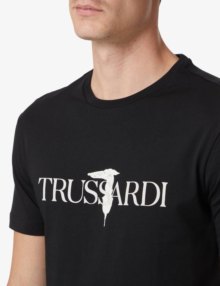 Trussardi Greyhound logo t-shirt - black - picture 4 Trussardi Greyhound logo t-shirt - black - picture 4