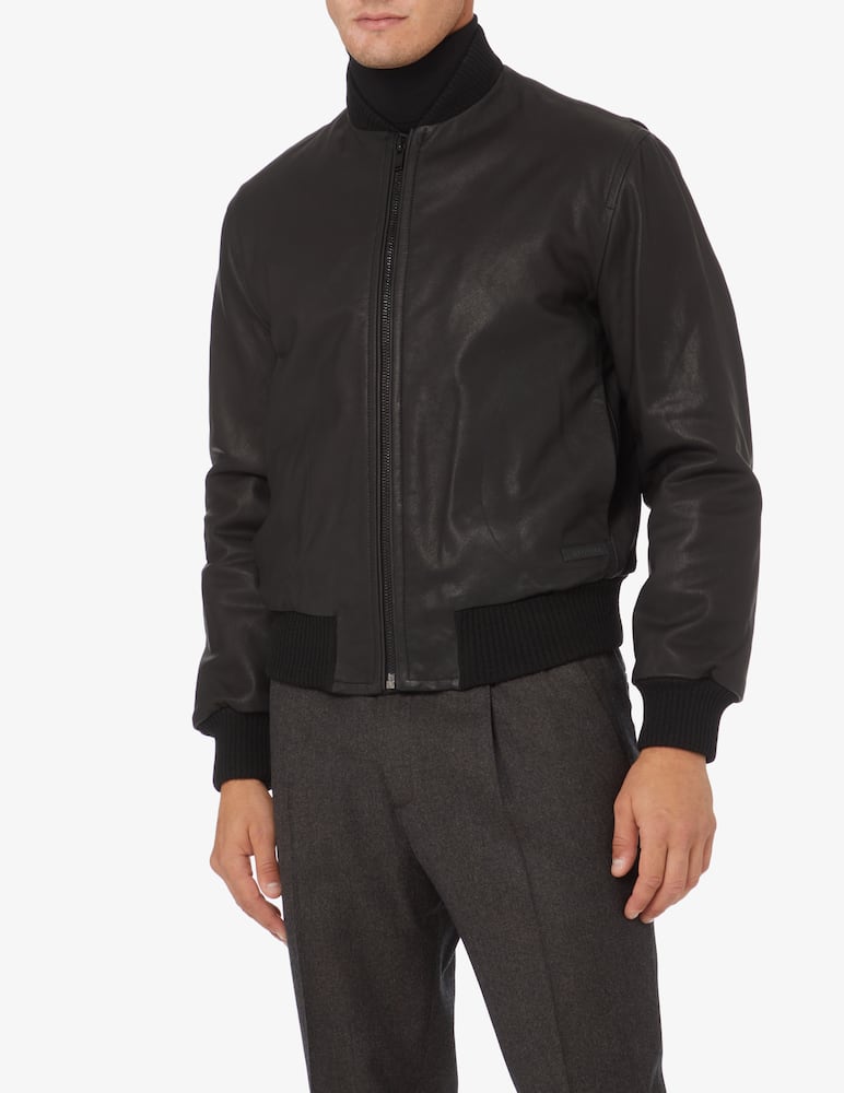 Trussardi Bomber in pelle - nero - immagine 1 Trussardi Bomber in pelle - nero - immagine 1
