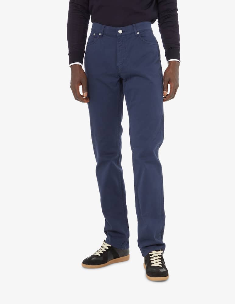 rinascente Trussardi Pantaloni 380 5 tasche gabardina - Blu