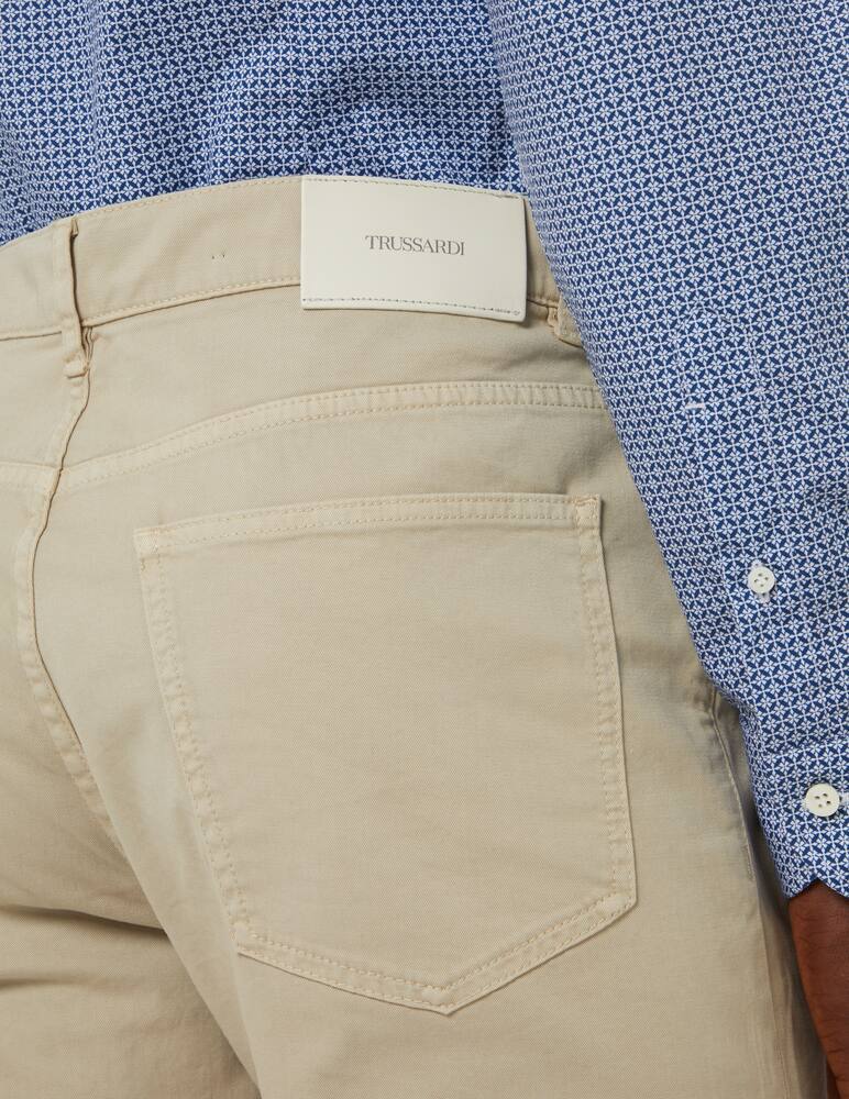 rinascente Trussardi Pantaloni 380 5 tasche gabardina - Beige
