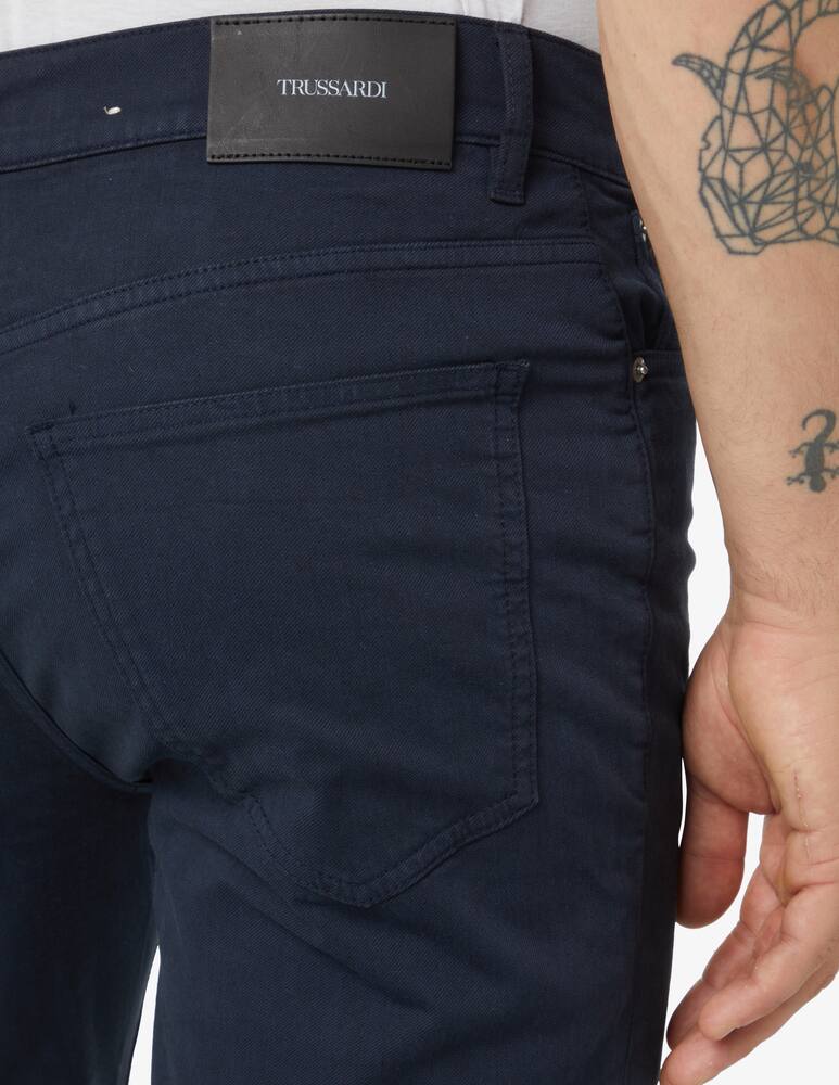 rinascente Trussardi 5 pockets 380 trousers - navy