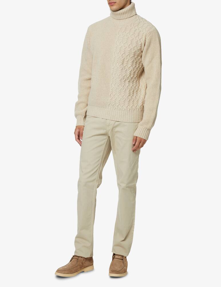 Trussardi 5 pockets gabardina trousers - sand - picture 1 Trussardi 5 pockets gabardina trousers - sand - picture 1