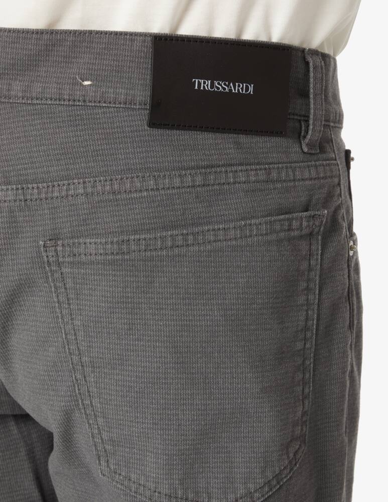 rinascente Trussardi 5 pockets 370 trousers - dark grey