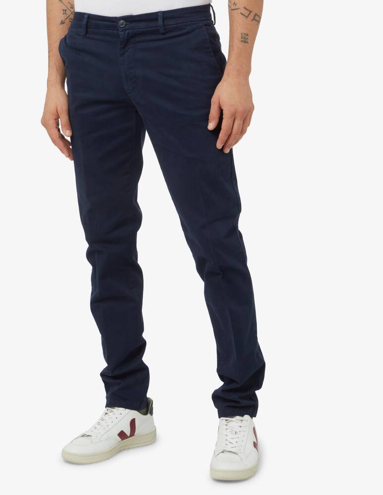rinascente Trussardi Chino aviator gabardina trousers - navy