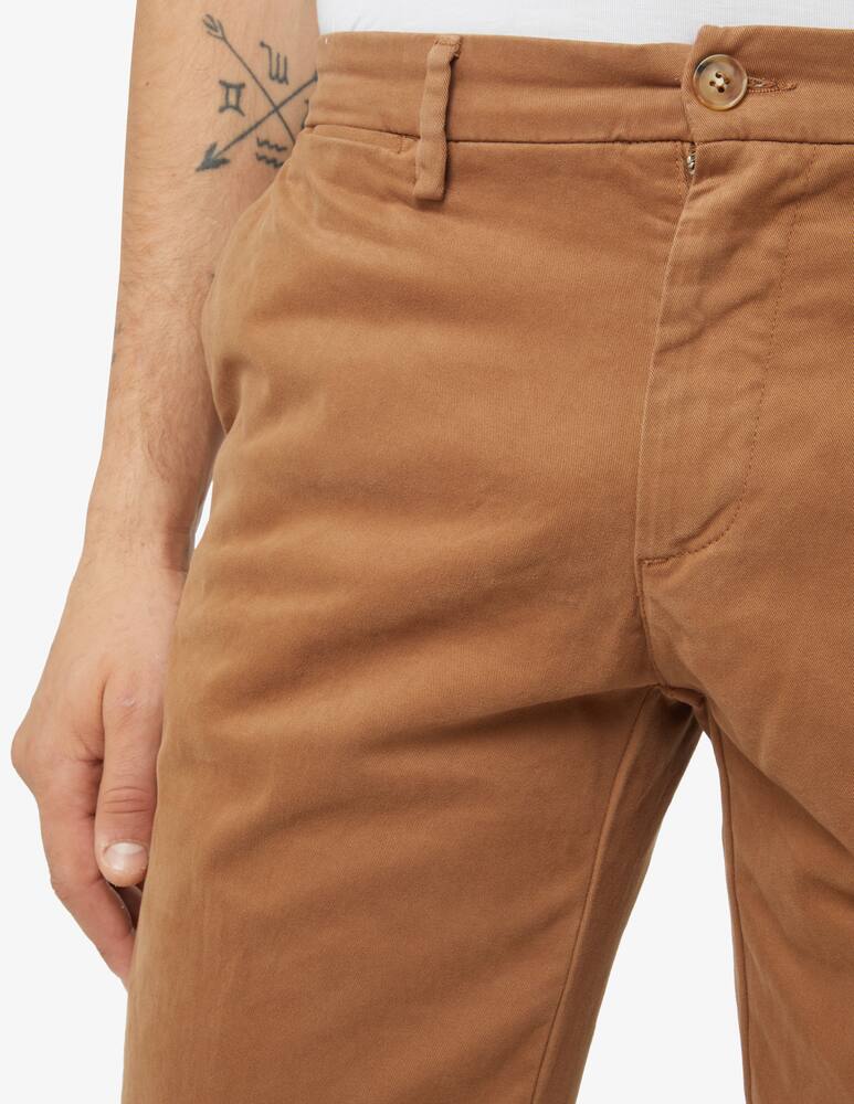 rinascente Trussardi Chino aviator gabardina trousers - camel