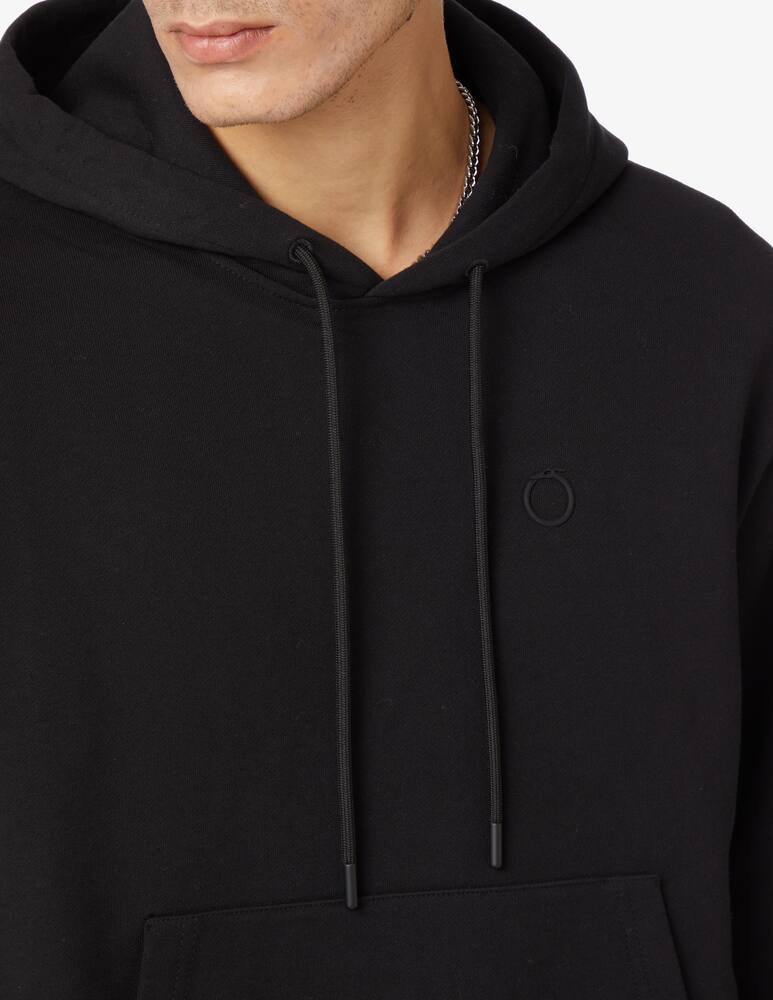 rinascente Trussardi Felpa con cappuccio loghino gommato - Nero