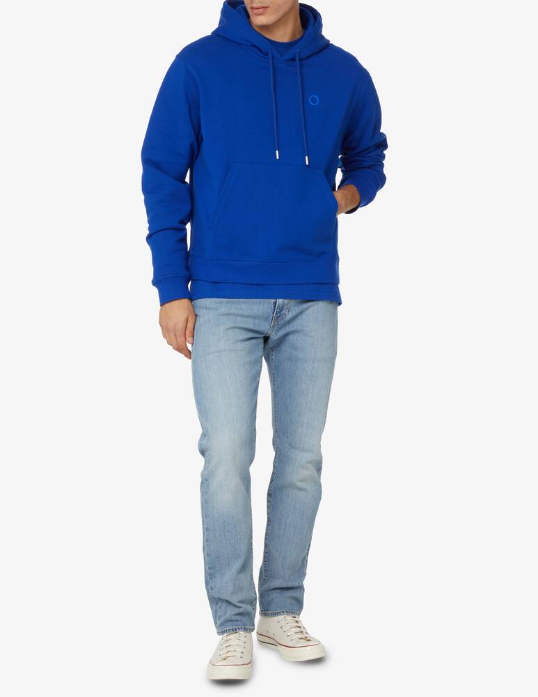 rinascente Trussardi Small rubber logo hoodie - Blue