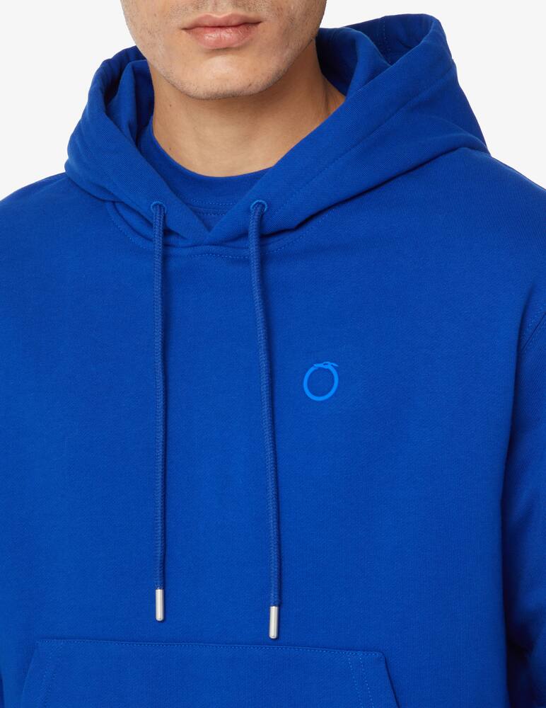 rinascente Trussardi Small rubber logo hoodie - Blue