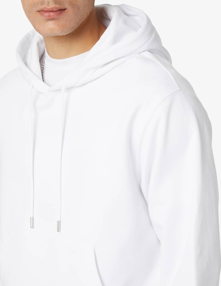 rinascente Trussardi Small rubber logo hoodie - White