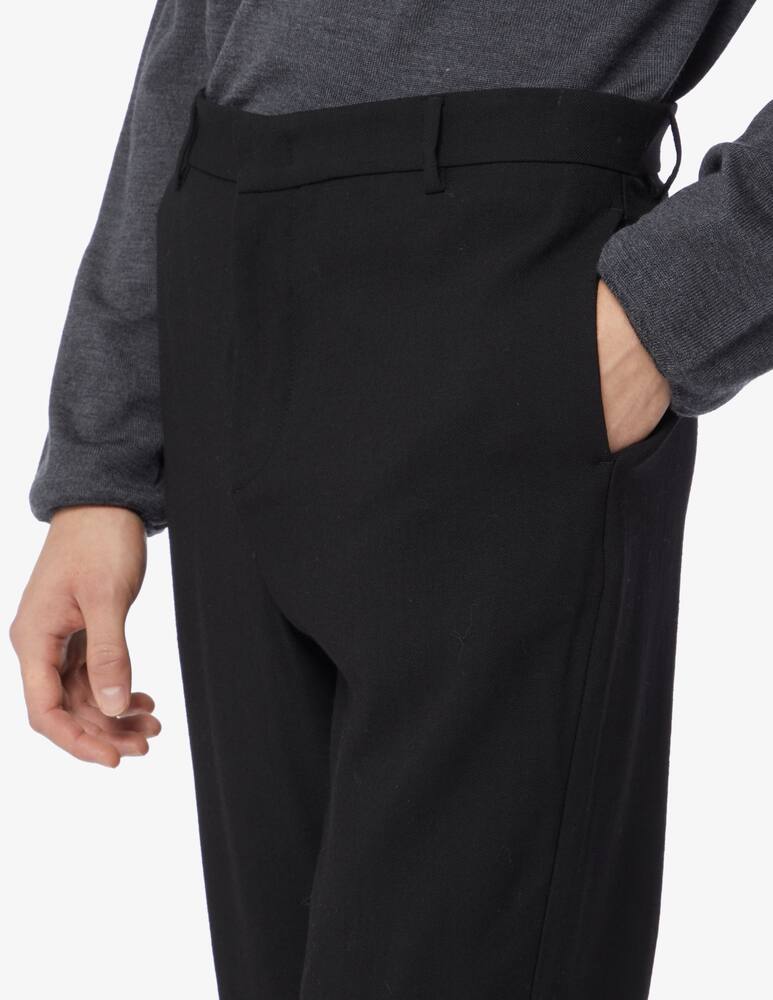 rinascente Trussardi Wool regular pant - Black