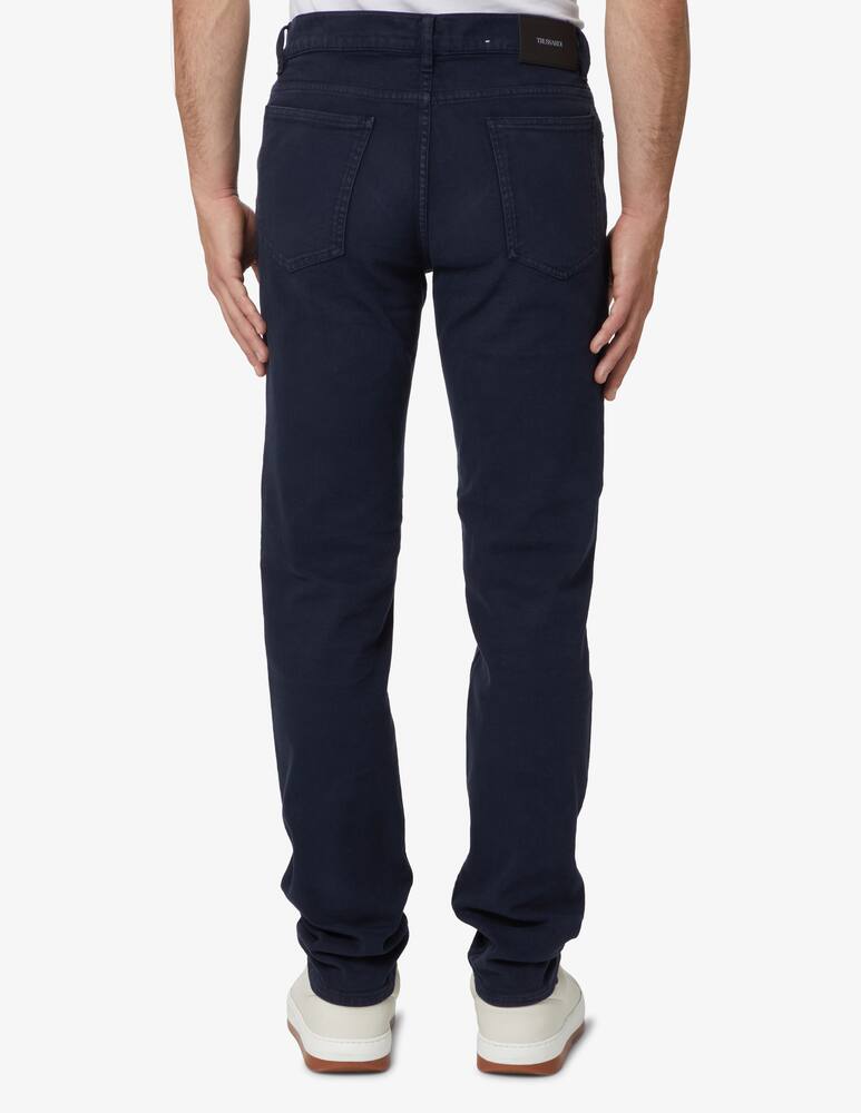 rinascente Trussardi Pantaloni 370 5 tasche 5t wool touch - Blu