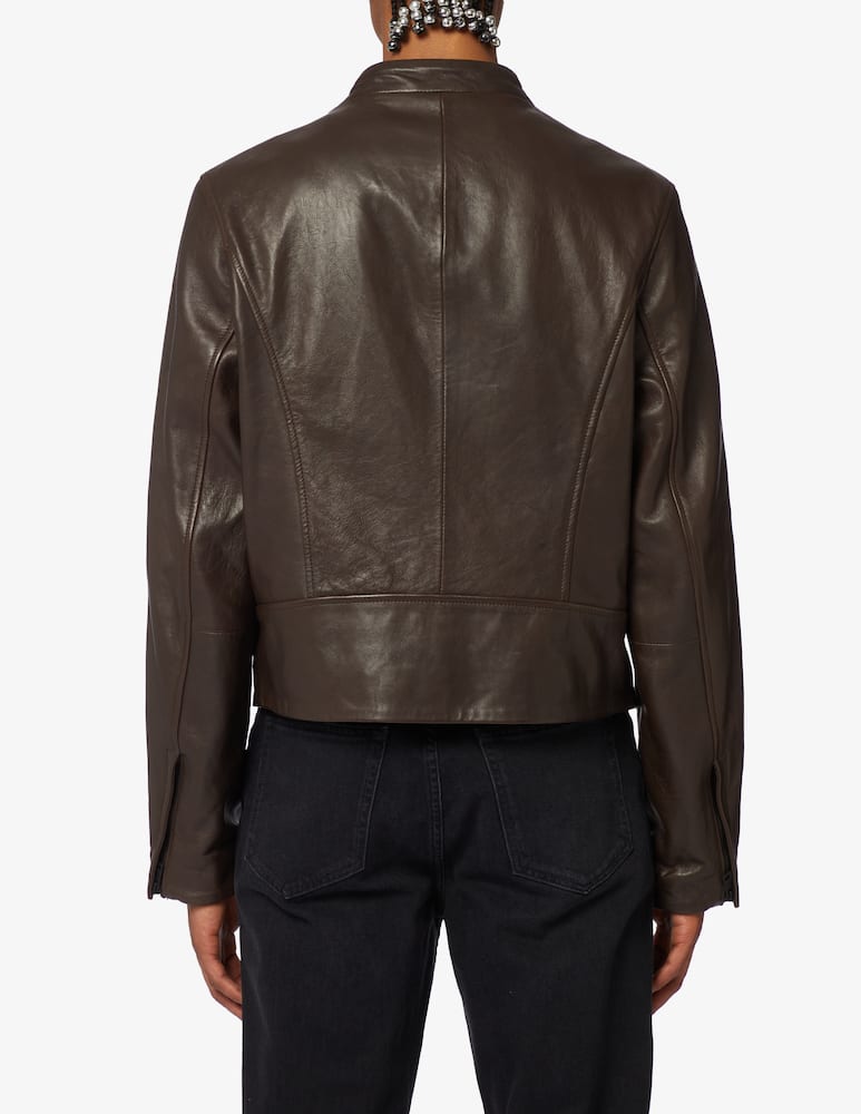 rinascente Trussardi Leather biker jacket 