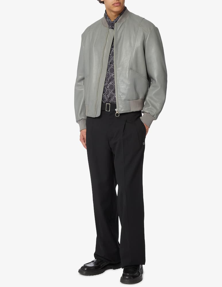 rinascente Trussardi Bomber leather jacket