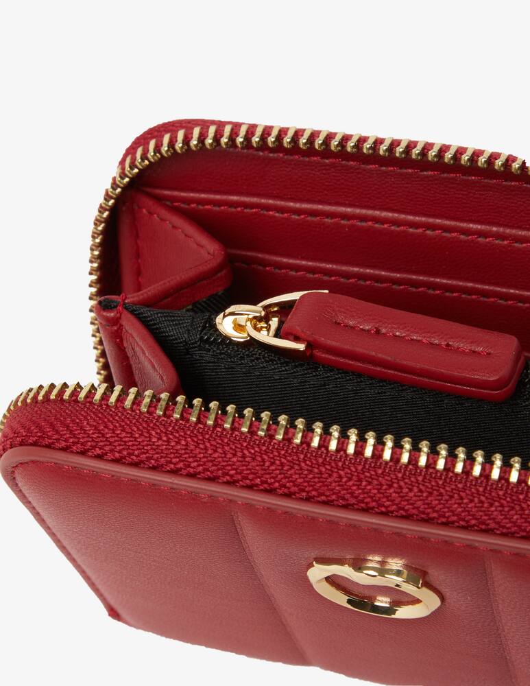 rinascente Trussardi Dune quilted wallet ziparound S