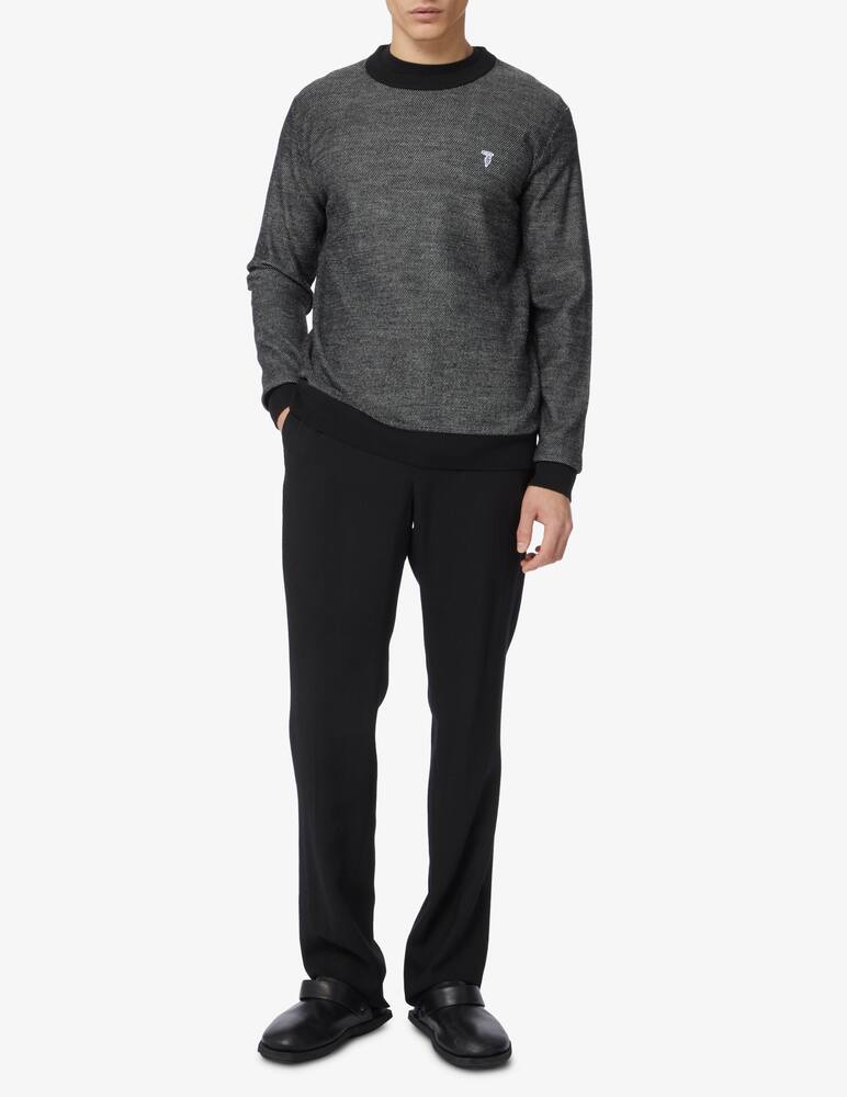 rinascente Trussardi Rice stitch roundneck sweater - Grey