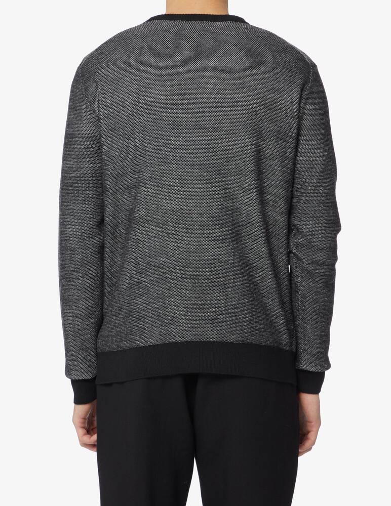rinascente Trussardi Rice stitch roundneck sweater - Grey