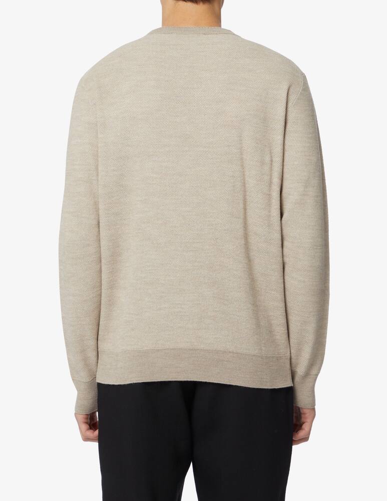 rinascente Trussardi Rice stitch roundneck sweater - Beige