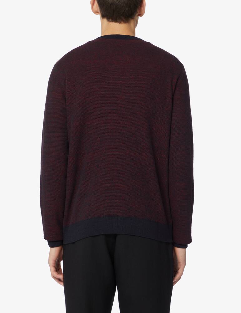 rinascente Trussardi Rice stitch roundneck sweater - Red