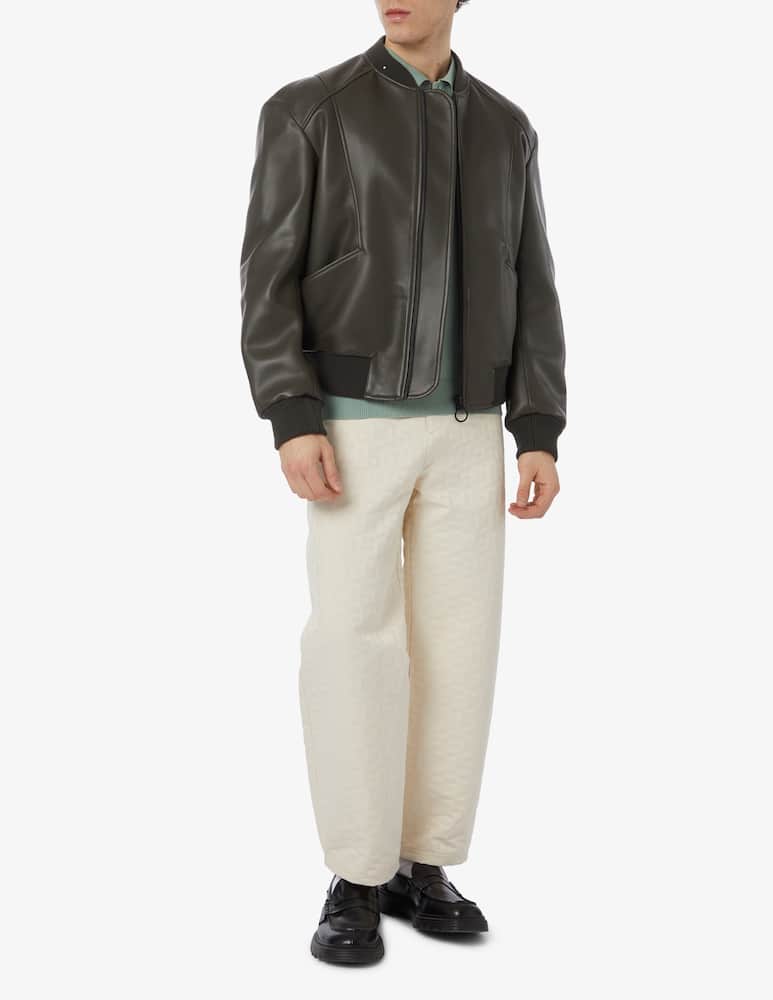 rinascente Trussardi Ecoleather bomber jacket 