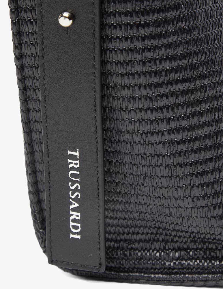 rinascente Trussardi Borsa a secchiello in rafia Organic