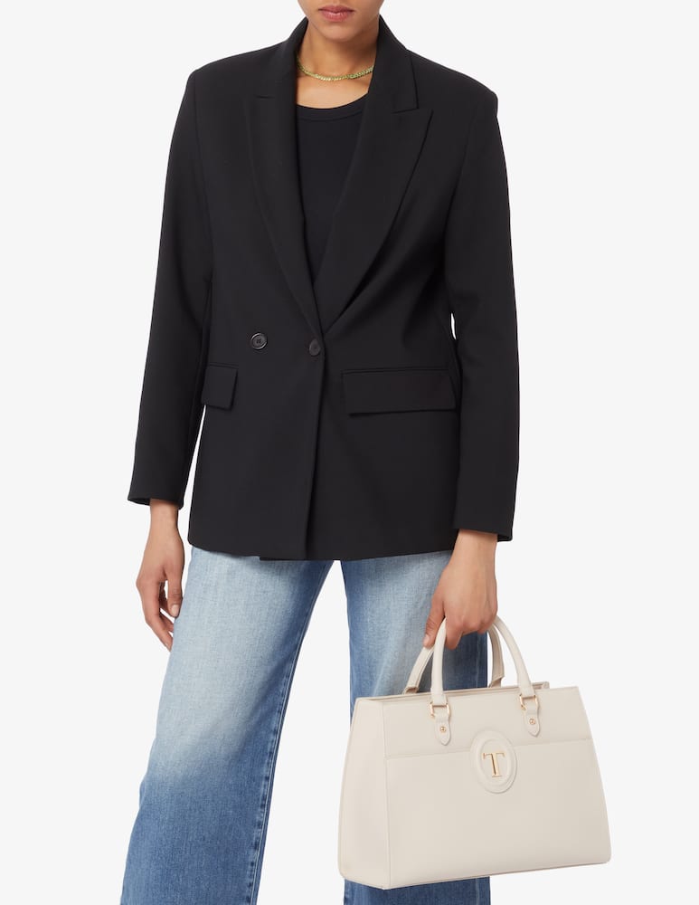 rinascente Trussardi Patch logo crossbody bag