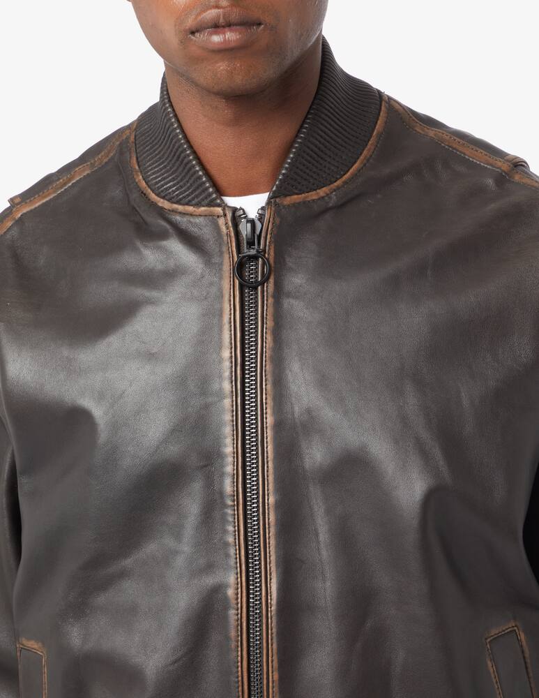 rinascente Trussardi Vintage leather bomber jacket