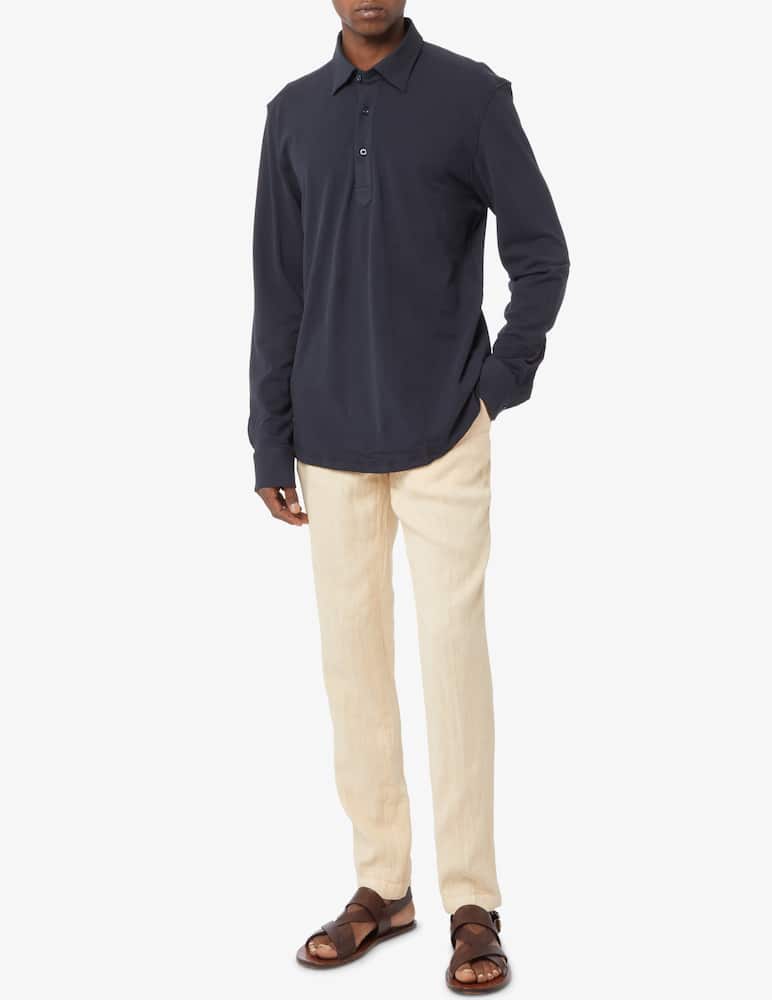 rinascente Trussardi Pantaloni chino aviator in lino