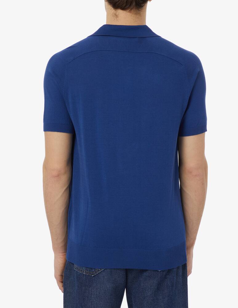 rinascente Trussardi Cotton silk and linen logo polo 