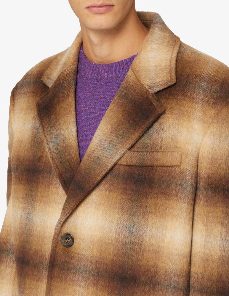 rinascente Trussardi Cappotto in lana a quadri