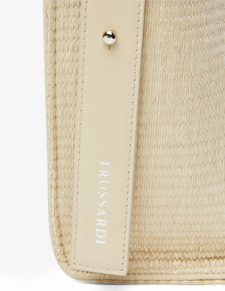 rinascente Trussardi Borsa a secchiello in rafia Organic