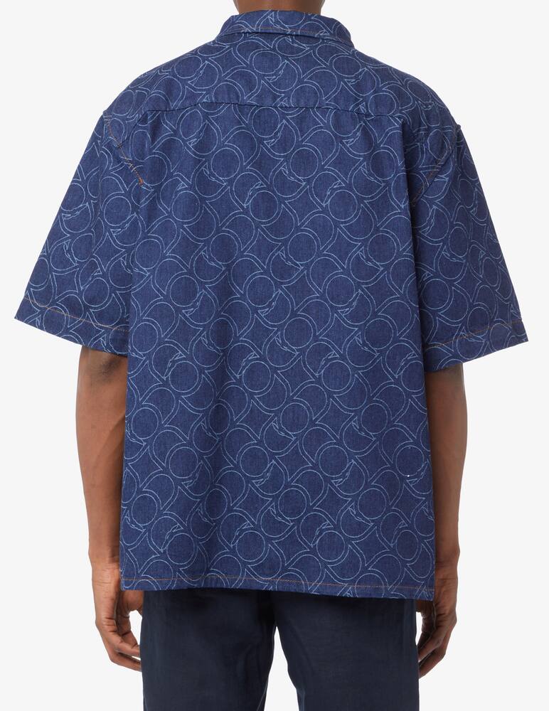 rinascente Trussardi Denim logo shirt