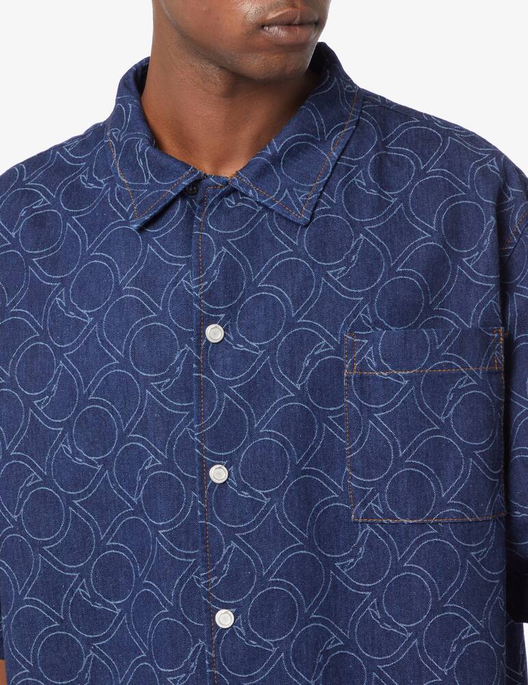 rinascente Trussardi Denim logo shirt