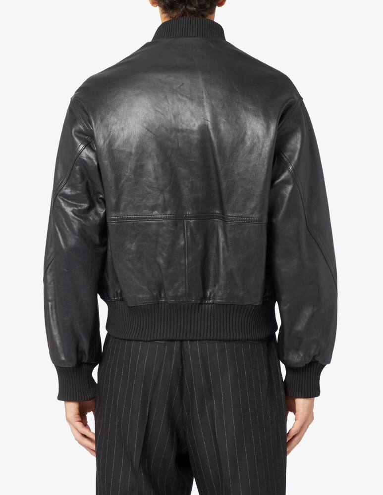 rinascente Trussardi Leather bomber jacket