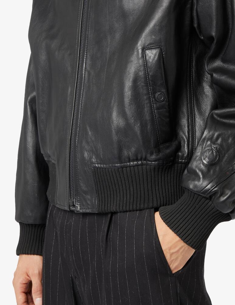 rinascente Trussardi Leather bomber jacket