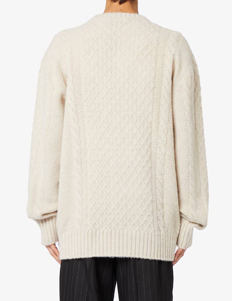 rinascente Trussardi Cable wool blend crewneck jumper
