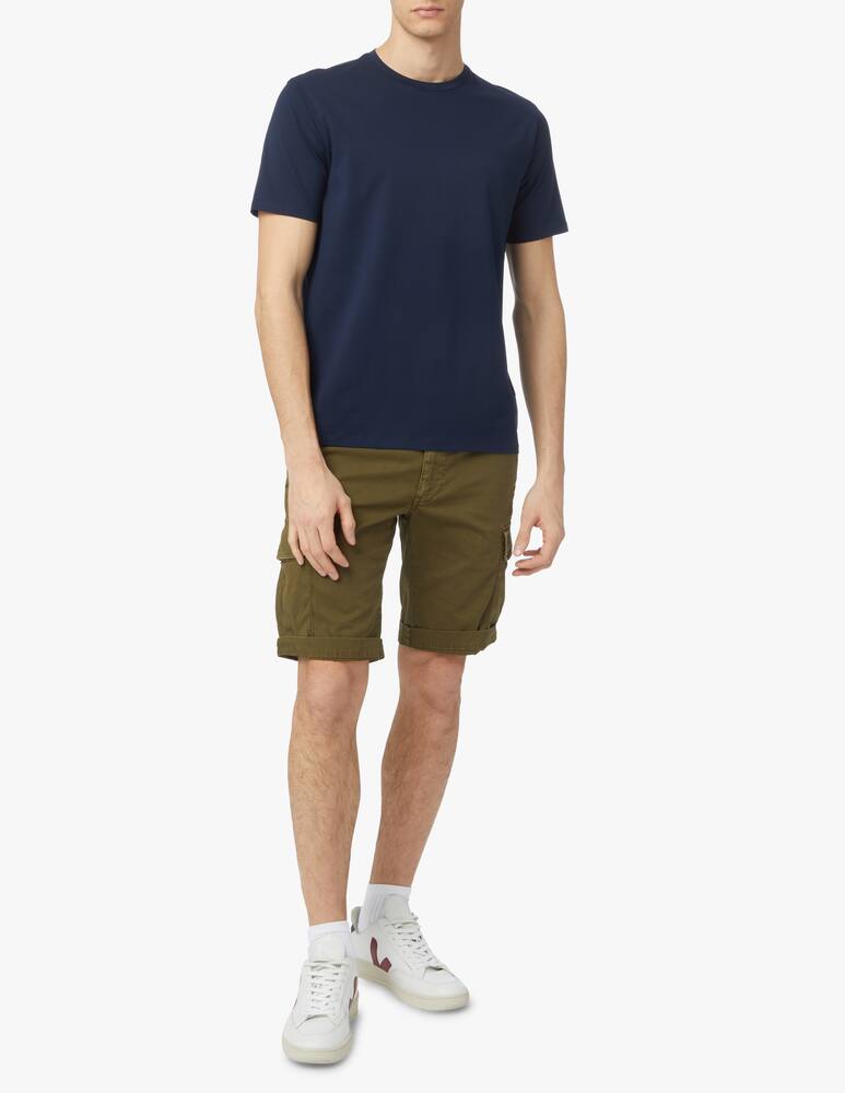 rinascente Herno Maglietta girocollo in cotone - blu