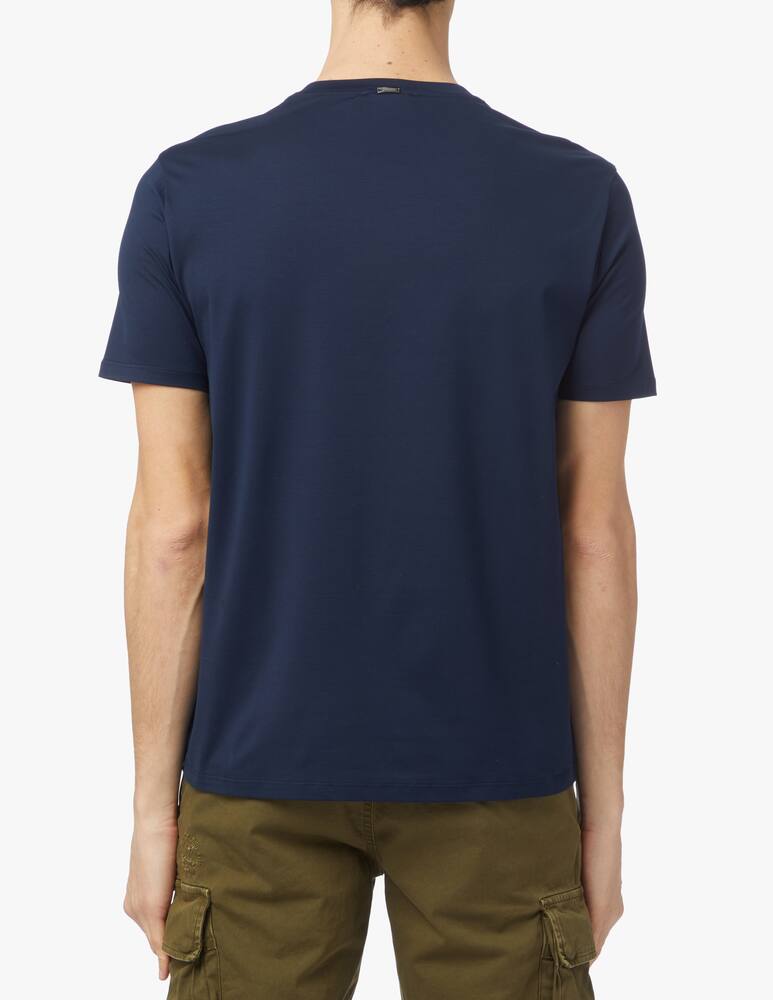 rinascente Herno Maglietta girocollo in cotone - blu