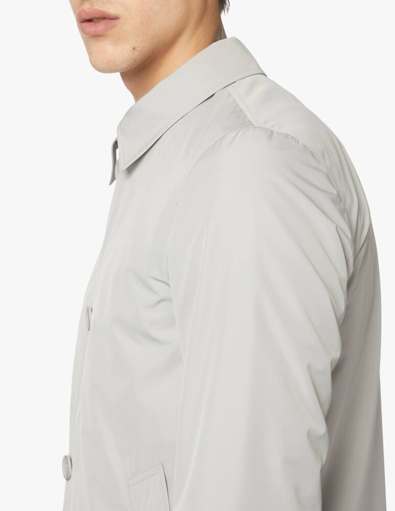 rinascente Herno Impermeabile con zip e bottoni - grigio