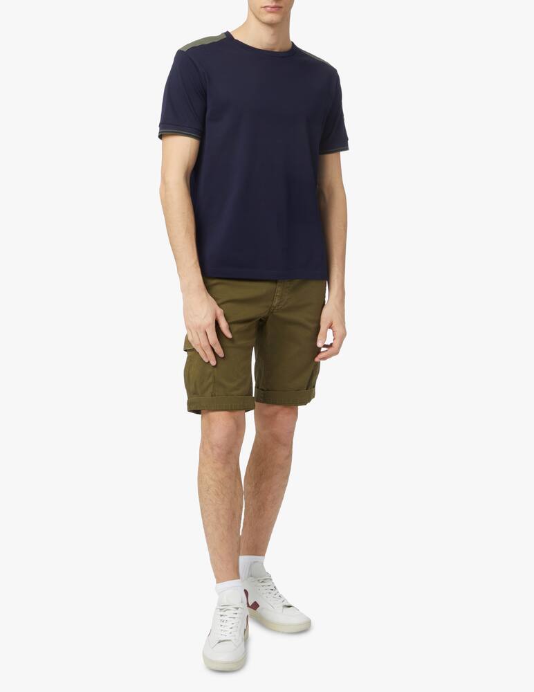 rinascente Herno Maglietta girocollo jersey piquet - blu