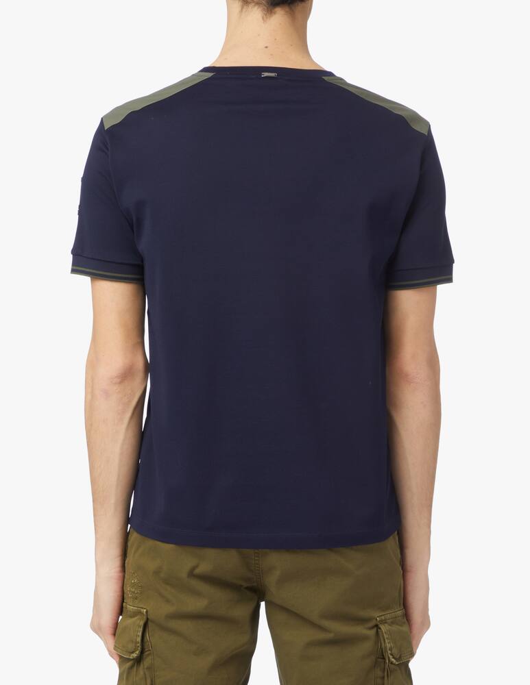 rinascente Herno Maglietta girocollo jersey piquet - blu