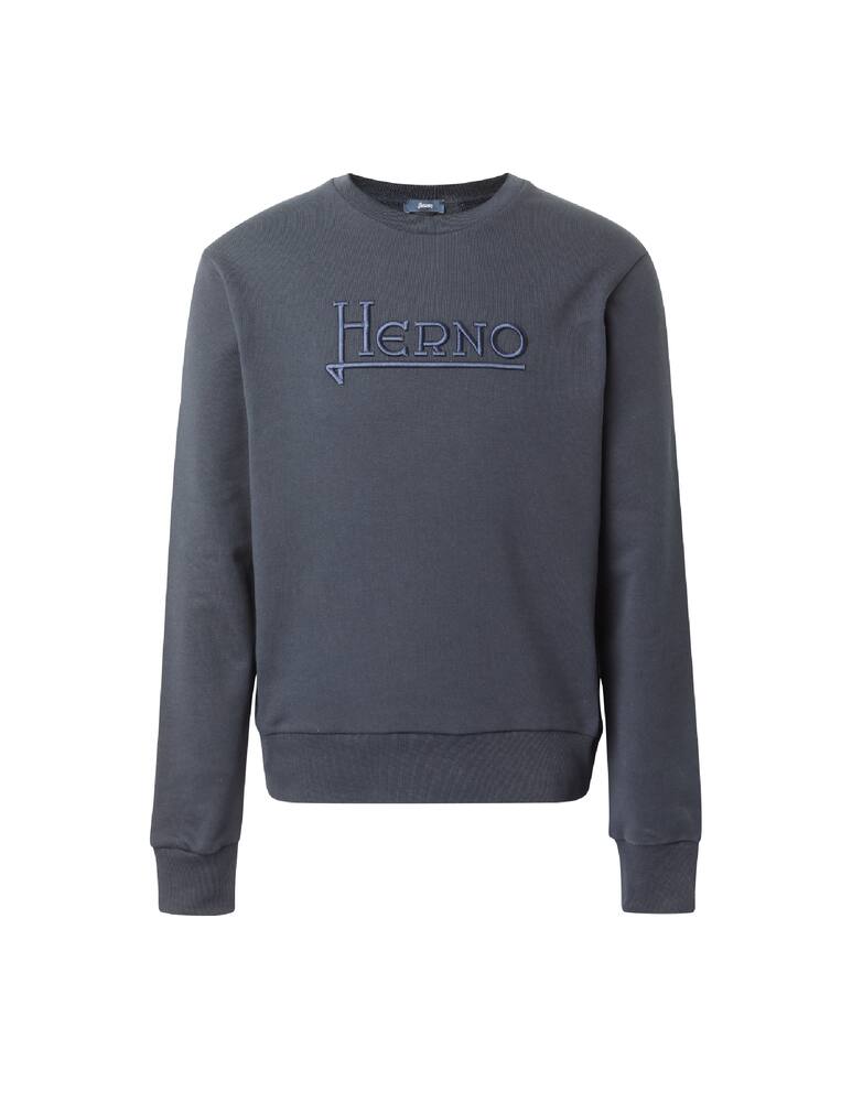 rinascente Herno Logo roundneck sweatshirt - blue