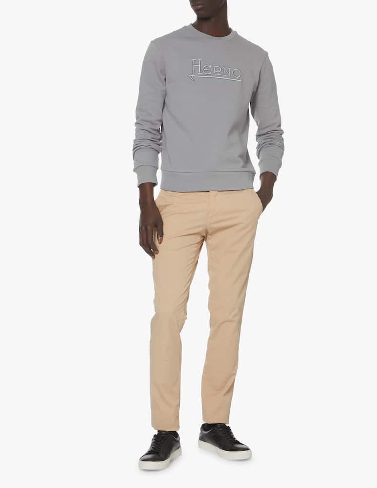 rinascente Herno Logo roundneck sweatshirt - grey