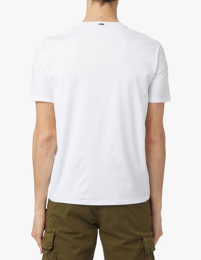 rinascente Herno Maglietta girocollo in cotone - bianco